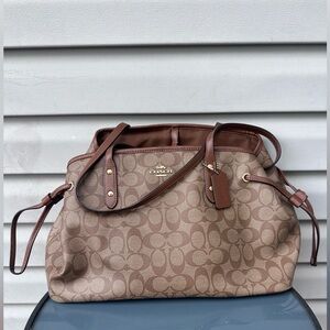 Coach Brown Leather Bag Large